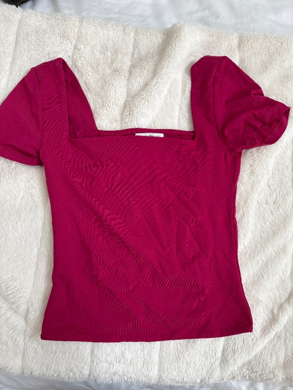 Contour square neck top